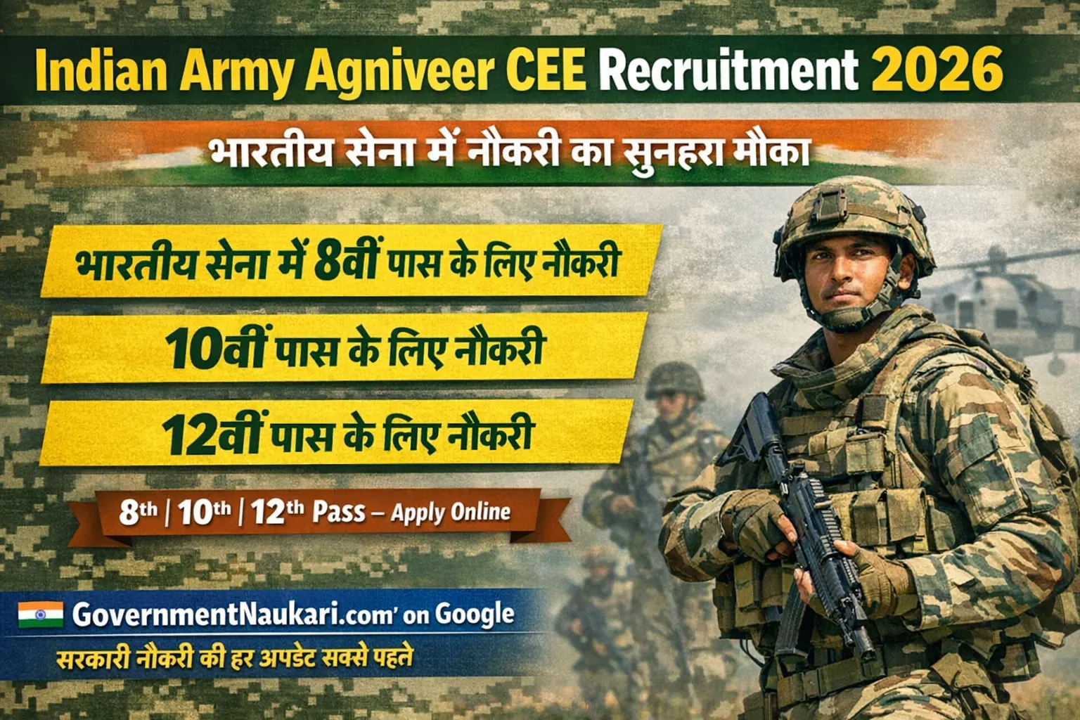 Indian Army Agniveer CEE Recruitment 2026