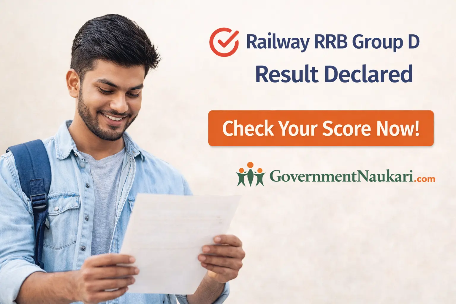 Railway RRB Group D Result 2026 Declared