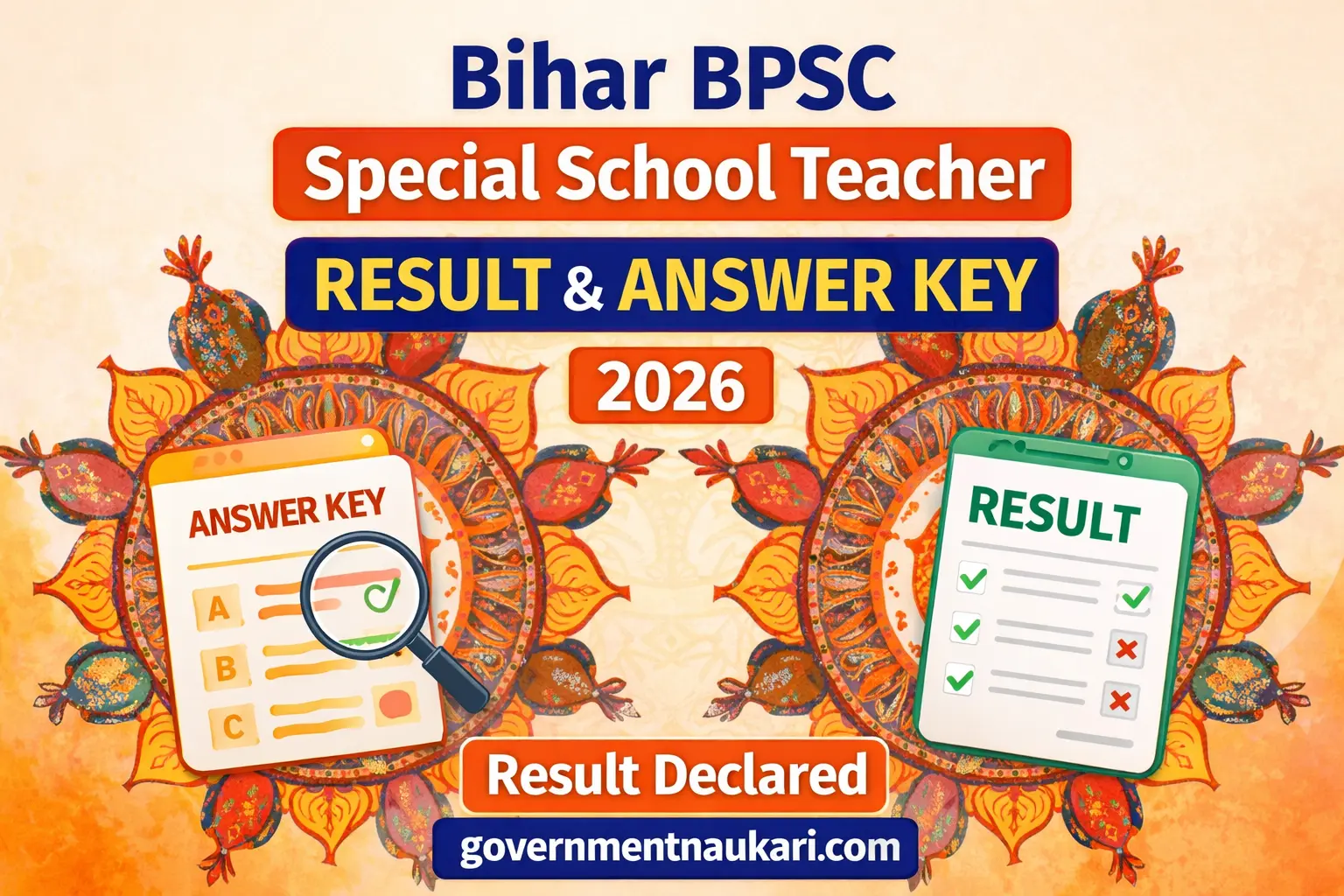 Bihar BPSC Special School Teacher Result 2026 Declared