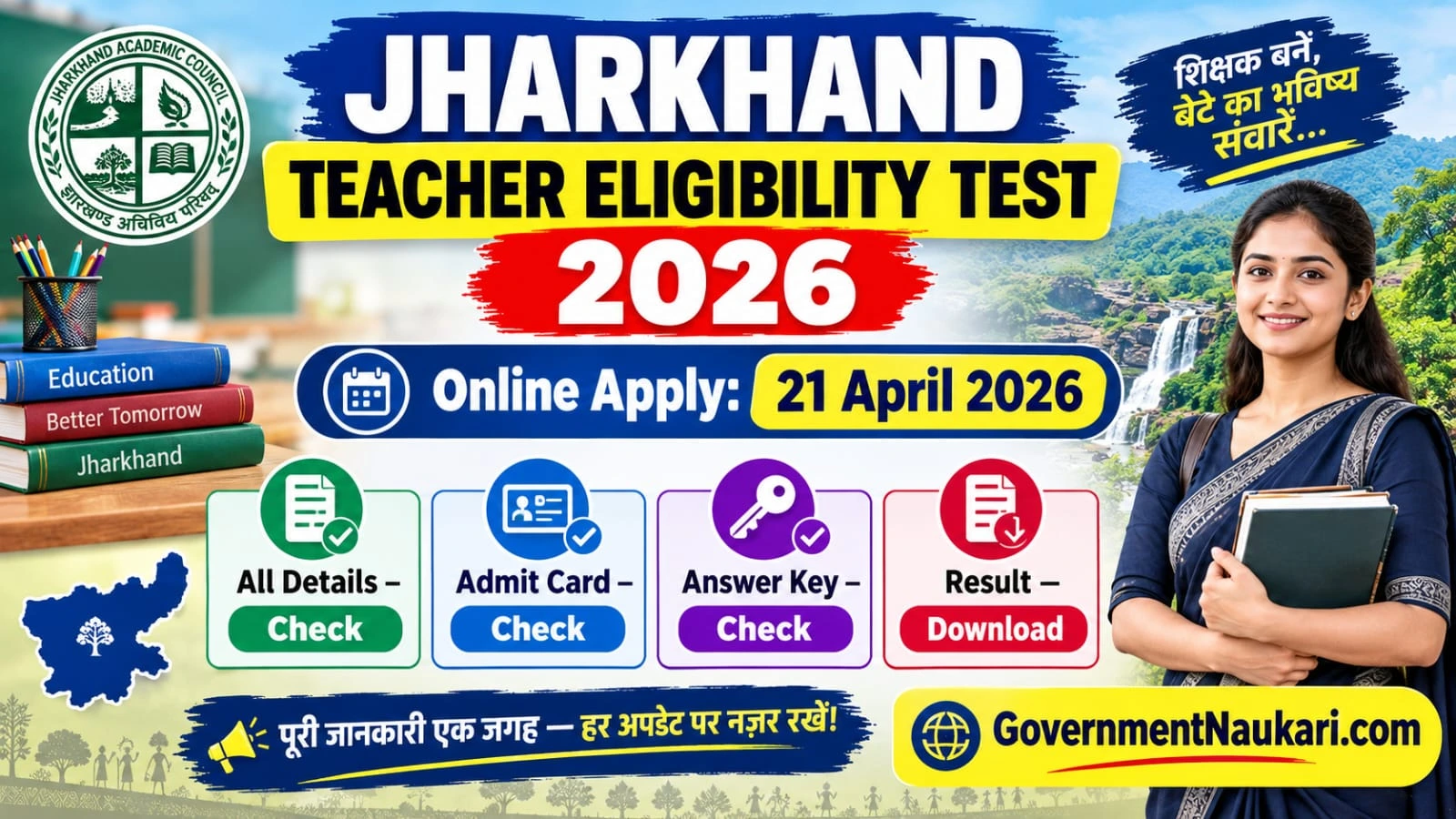 JHTET Admit Card 2026, Exam Date, Eligibility, Syllabus and Sarkari Result
